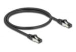 Delock RJ45 hálózati kábel Cat. 8.1 S/FTP 0, 5 m fekete (80570) (80570)