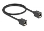 Delock Hálózat bővítő kábel RJ45 anya - RJ45 anya Cat. 6A S/FTP 0, 5 m fekete (90324)