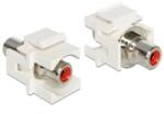 Delock Keystone modul RCA anya > RCA anya, piros (86305) (86305)