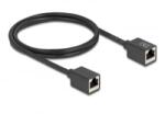 Delock Hálózat bővítő kábel RJ45 anya - RJ45 anya Cat. 6A S/FTP 1 m fekete (90325) (90325)
