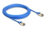 Delock RJ45 hálózati kábel Cat. 8.1 F/FTP vékony 5 m kék (80336)