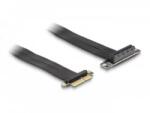 Delock PCI Expressz riser kártya x4 apa - x4 szlot 90 -os szögben kábellel 60 cm hosszú (88026) (88026)