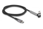 Delock USB 2.0 kábel USB Type-C apa apa eszközökhöz hajlított álló funkcióval PD 3.0 60 W 1, 5 m (81172) (81172)