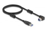 Delock USB 5 Gbps kábel A-típusú apa - B-típusú apa 90 lefelé néző csatlakozóapaval 1 m (81112) (81112)
