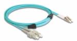 Delock Optikai kábel fém megerősítéssel LC Duplex - SC Duplex Multi-mód OM3 2 m (87911)
