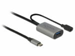 Delock Aktív USB 3.1 Gen 1 bovíto kábel USB Type-C - USB A-típusú 5 m (85391) (85391)