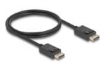 Delock Koaxiális DisplayPort kábel 16K 60 Hz 80 Gbps 1 m (80491) (80491) - aqua