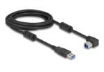 Delock USB 5 Gbps kábel A-típusú apa - B-típusú apa 90 lefelé néző csatlakozóapaval 3 m (81114)