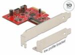 Delock PCI Express Kártya 2 x belső USB 3.2 Gen 2 Kulcs A, 20 tűs anya csatlakozó (90058) - aqua