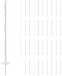 Wiesenfield Villanypásztor karó - 103 cm - fehér - 40 db (WIE-WF-130)
