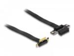 Delock PCI Expressz riser kártya x1 apa 90 -os szögben - x1 szlot kábellel 30 cm hosszú (88023) (88023) - aqua