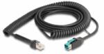Delock Tekercselt kábel RJ50 apa PoweredUSB apa 12 V 3 m fekete (87995)