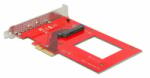 Delock PCI Express x4 kártya - 1 x belső U. 3 (90071) (90071)