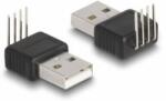 Delock Adapter A-típusú USB 2.0 apa 4 tű 90 szögben hajlítva (66951) (66951)