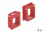 Delock Keystone modultartó tokokhoz (4 db) piros (86762) (86762)