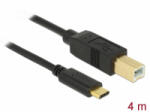 Delock USB 2.0 kábel Type-C a B-típusú 4 m (83667) (83667) - aqua