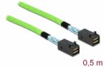 Delock PCI Express kábel Mini SAS HD SFF-8673 - SFF-8673 csatlakozókkal, 0, 5 m (86624) (86624)