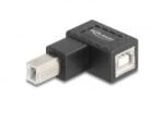 Delock USB 2.0 adapter B-típusú USB apa B-típusú USB anya 90 -ban felfelé hajlított (67205) (67205) - aqua