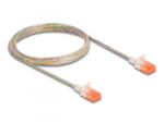 Delock RJ45 hálózati kábel Cat. 6A U/UTP vékony 2 m áttetsző (80354)