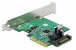 Delock PCI Express Kártya - 1 x belső USB 3.2 Gen 2 Kulcs B, 20 tűs anya csatlakozó (90068) (90068)