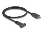 Delock USB 10 Gbps kábel E-típusú A kulcs USB 20 tűs apa - USB Type-C panel-rögzítős anya 50 cm (85526)