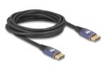 Delock DisplayPort kábel 8K 60 Hz 5 m lila fém (80603) (80603)