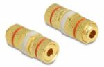 Delock Audio csatlakozókat összekötő adapter installációhoz, piros gyűrűvel (64143) (64143)