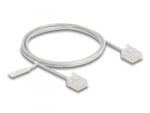 Delock RJ45 hálózati kábel Cat. 6 UTP ultravékony 1 m szürke rövid csatlakoztatókkal (80758) (80758)
