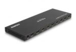 Delock HDMI elosztó 1 x HDMI megoszlik 8 x HDMI-vé, 4K 60 Hz kimenettel és downscalerrel (18654)