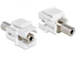 Delock Keystone modul sztereó jack 3.5 mm anya > sztereó jack 3.5 mm anya (86322) (86322)