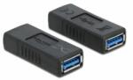 Delock USB 3.0 adapter A-típusú anya A típusú anya (keresztezett) (66641) - aqua