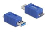 Delock USB 5 Gbps adapter A-típusú USB apa USB Micro-B apa (67214) (67214) - aqua