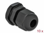 Delock PG9 tömszelence 10 db. fekete (60194) (60194)