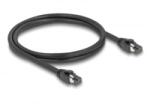 Delock RJ45 hálózati kábel Cat. 8.1 S/FTP 1 m akár 40 Gbps fekete (80233) (80233) - aqua