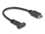 Delock USB 10 Gbps kábel E-típusú A kulcs USB 20 tűs apa - USB Type-C panel-rögzítős anya 25 cm (85454) (85454)