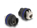 Delock RJ45 Cat. 6A beépített csatlakozó fekete (67048)