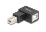 Delock USB 2.0 adapter B-típusú USB apa B-típusú USB anya 90 -ban balra hajlított (67207) (67207)