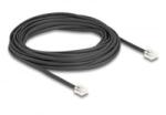 Delock Telefon kábel RJ11 apa - RJ11 apa fekete 10 m (90621) (90621)