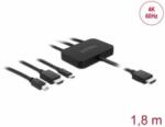 Delock USB-C , HDMI vagy mini DisplayPort 4K HDMI 1, 8 m adapterkábelhez (85830) (85830) - aqua
