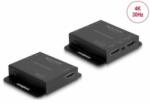 Delock HDMI bővítő szett Cat. 6 kábelen keresztül 4K 30 Hz (65832) (65832) - aqua