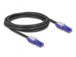 Delock RJ45 hálózati kábel Cat. 6 UTP 180 -os hajlítással apák fekete színű 2 m (80927)