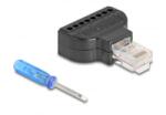 Delock RJ45 apa sorkapocs csavarhúzóval Cat. 5e (90654) (90654) - aqua