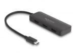Delock Elosztó USB Type-C csatlakozóval (DP alternatív mód támogatás) 2 db. HDMI MST 4K 60 Hz (88040) (88040)
