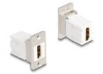 Delock Panel tartó Keystone modul HDMI anya - anya 8K 60 Hz kúpos (67166) (67166) - aqua