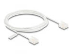 Delock RJ45 hálózati kábel Cat. 6 UTP ultravékony 2 m fehér rövid csatlakoztatókkal (80775) (80775)