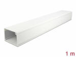 Delock Kábelcsatorna fedéllel 83 x 54 mm - hossza 1 m fehér (20724) (20724)