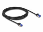 Delock RJ45 hálózati kábel Cat. 6A S/FTP vékony 3 m fekete (80229)