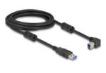 Delock USB 5 Gbps kábel A-típusú apa - B-típusú apa 90 balra hajlítva 3 m (81102)