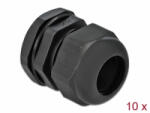 Delock PG25 tömszelence 10 db. fekete (60224)