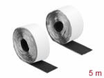Delock Velcro öntapadó tépőzáras szalag-szett, H 5 m és Sz 50 mm fekete (19073) (19073)